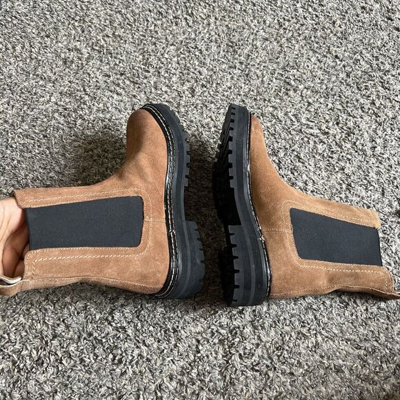 Nubuck Boden Brown and Black Chelsea Boots size 38 - Picture 5 of 7